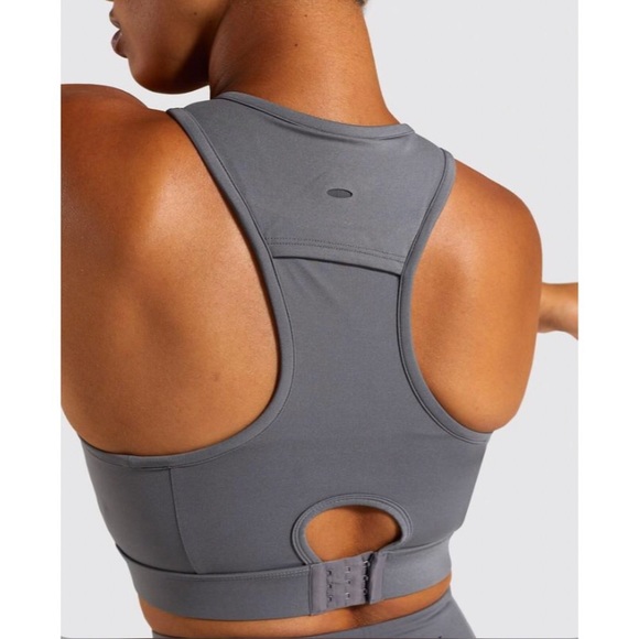 Gymshark Non Stop Sports Bra Smokey Grey - Picture 5 of 14